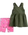 Carter's Set 2 piese Top si pantaloni scurti Flori