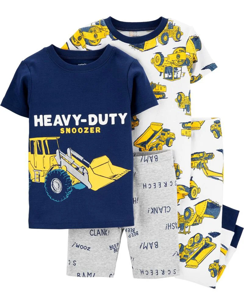 Carter's Set 2 pijamale Buldozer foto