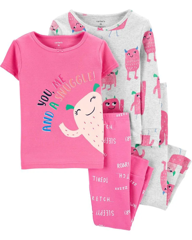 Carter's Set 2 pijamale Monstrulet foto
