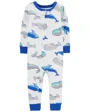 Carter's Pijama cu fermoar Balene foto