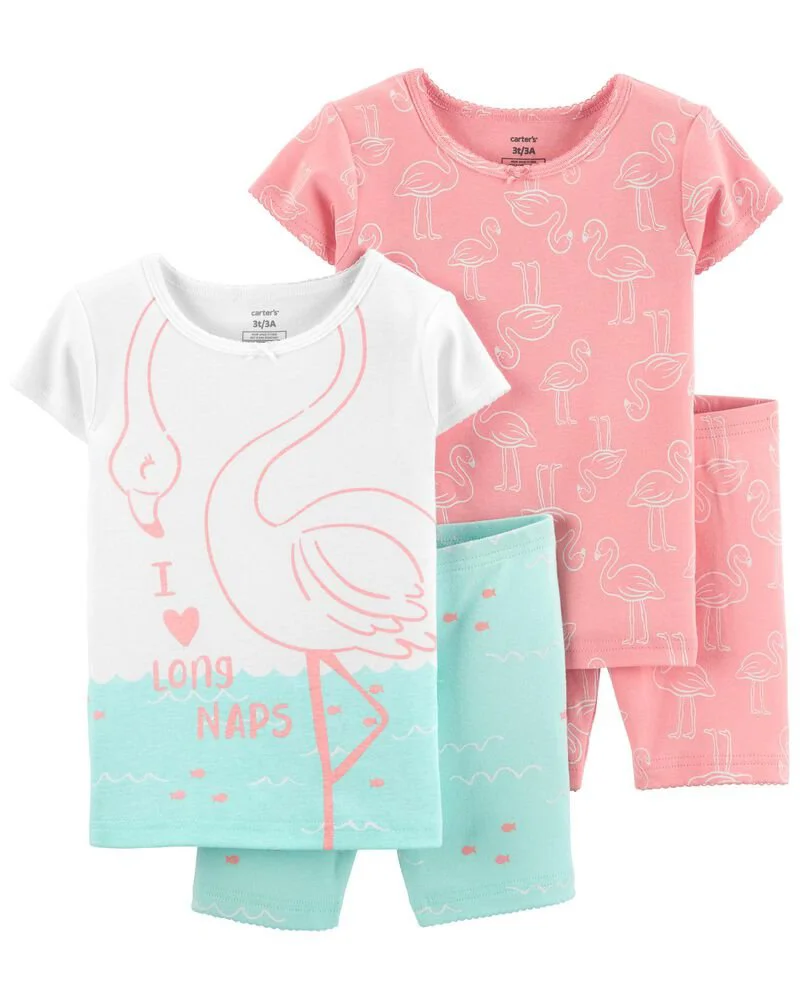 Carter's Set 2 pijamale Flamingo foto