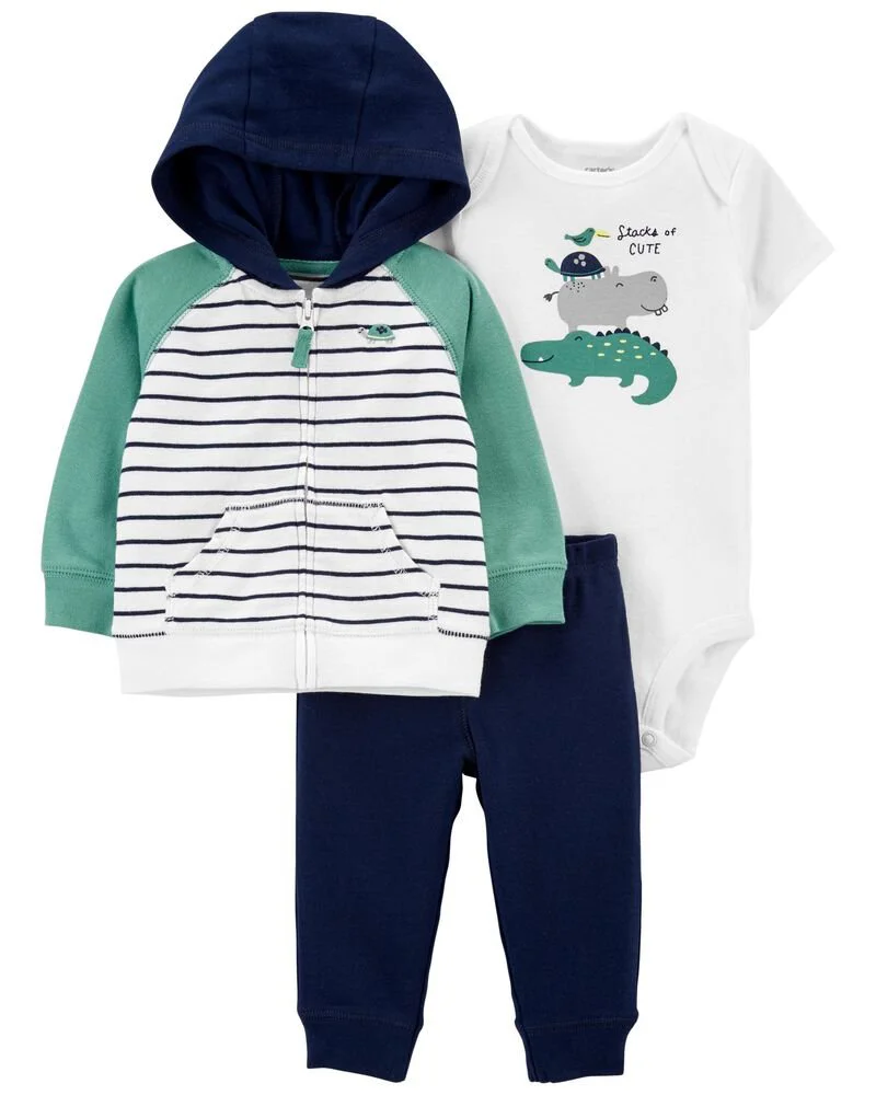 Carter's Set 3 piese Hanorac, pantaloni si body Testoasa foto