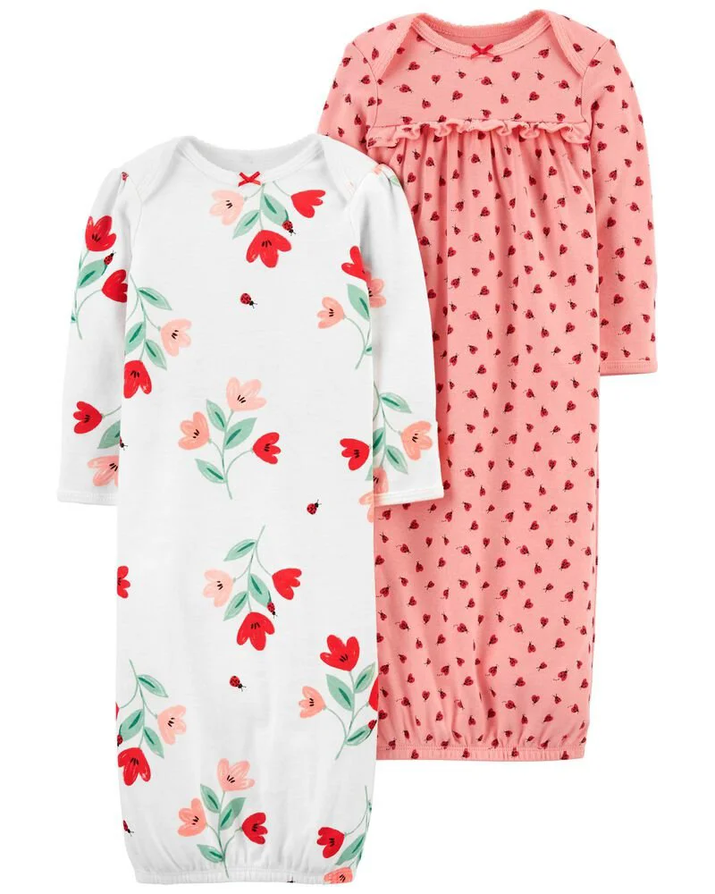 Carter's Set 2 piese Saci de dormit cu Flori