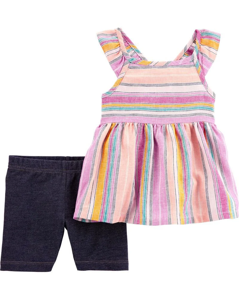 Carter's Set 2 piese Top si pantaloni scurti