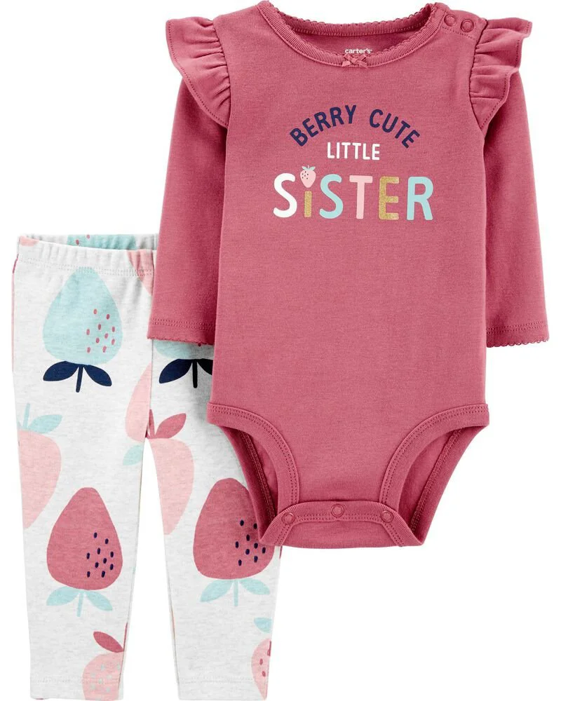 Carter's Set 2 piese body si pantaloni Capsuni foto