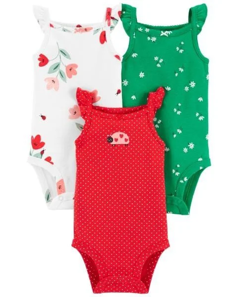 Carter's Set 3 piese body maiou Buburuza foto