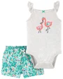 Carter's Set 2 piese Body si pantaloni Flamingo foto
