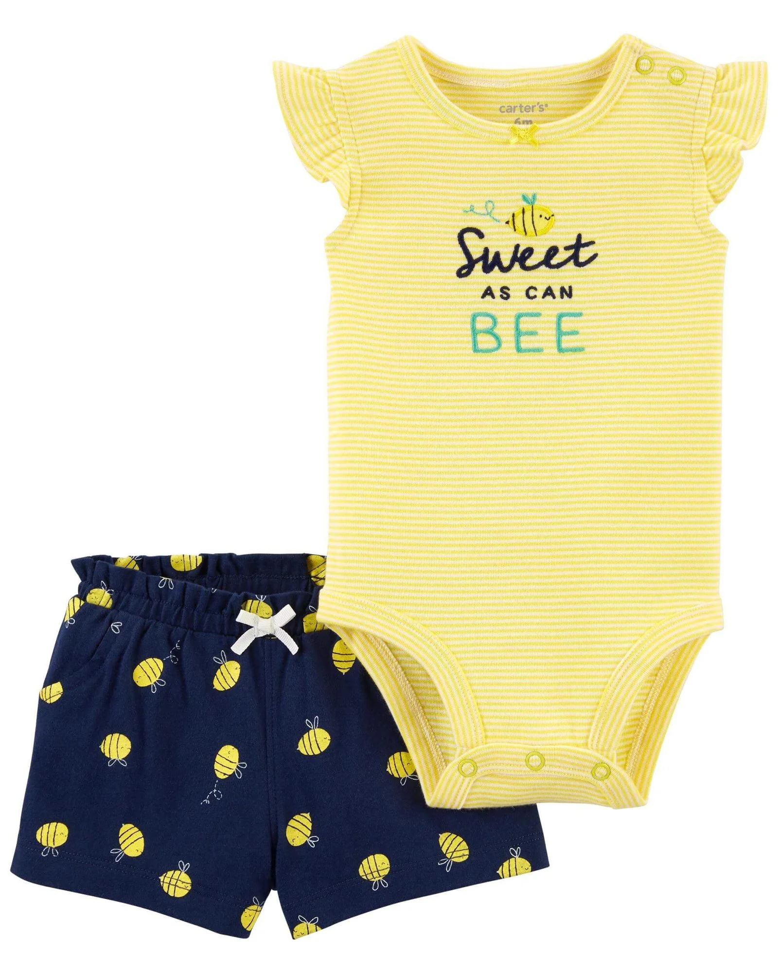 Carter's Set 2 piese Body si pantaloni Albinuta foto