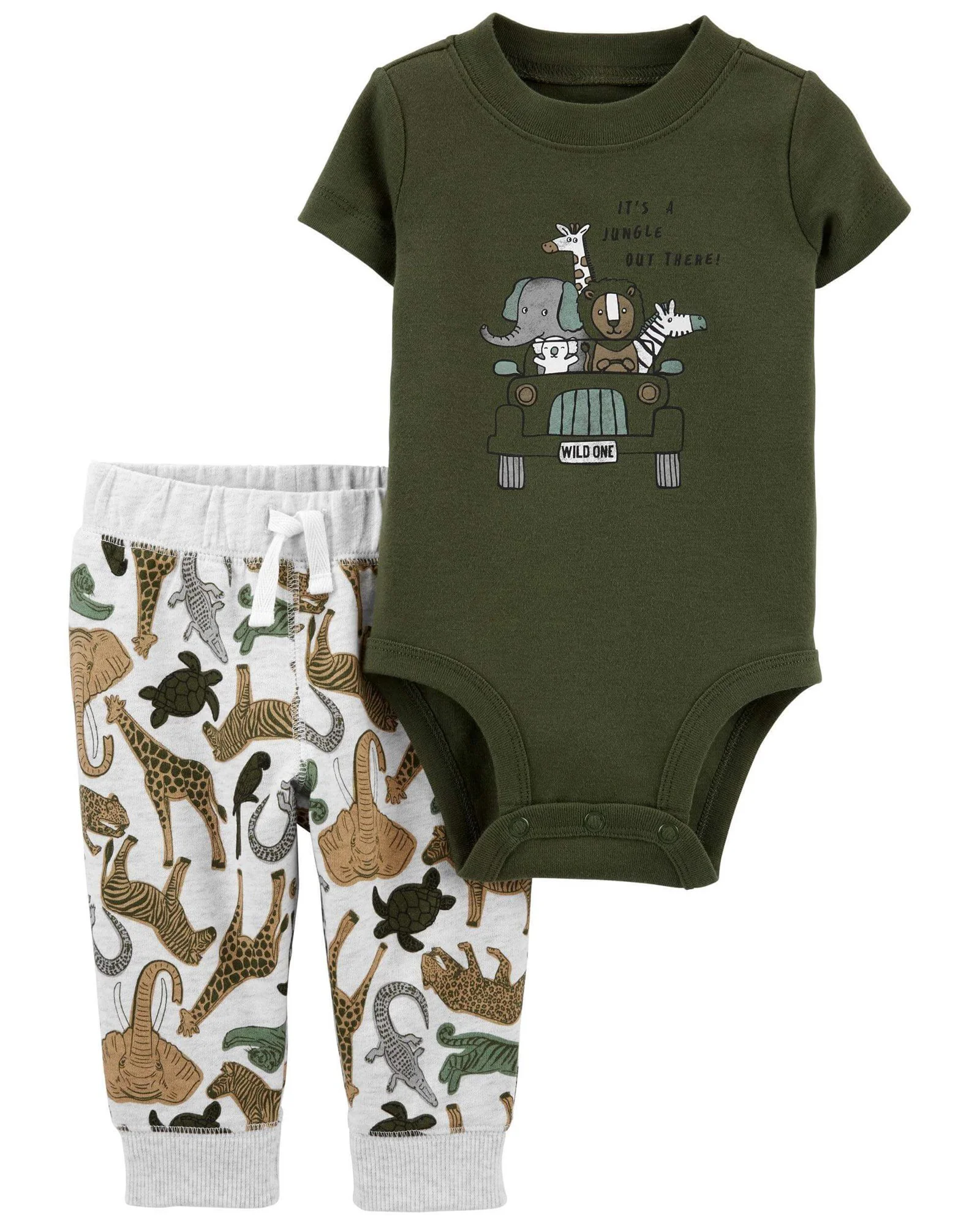 Carter's Set 2 piese Body si pantaloni Safari foto