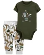 Carter's Set 2 piese Body si pantaloni Safari foto