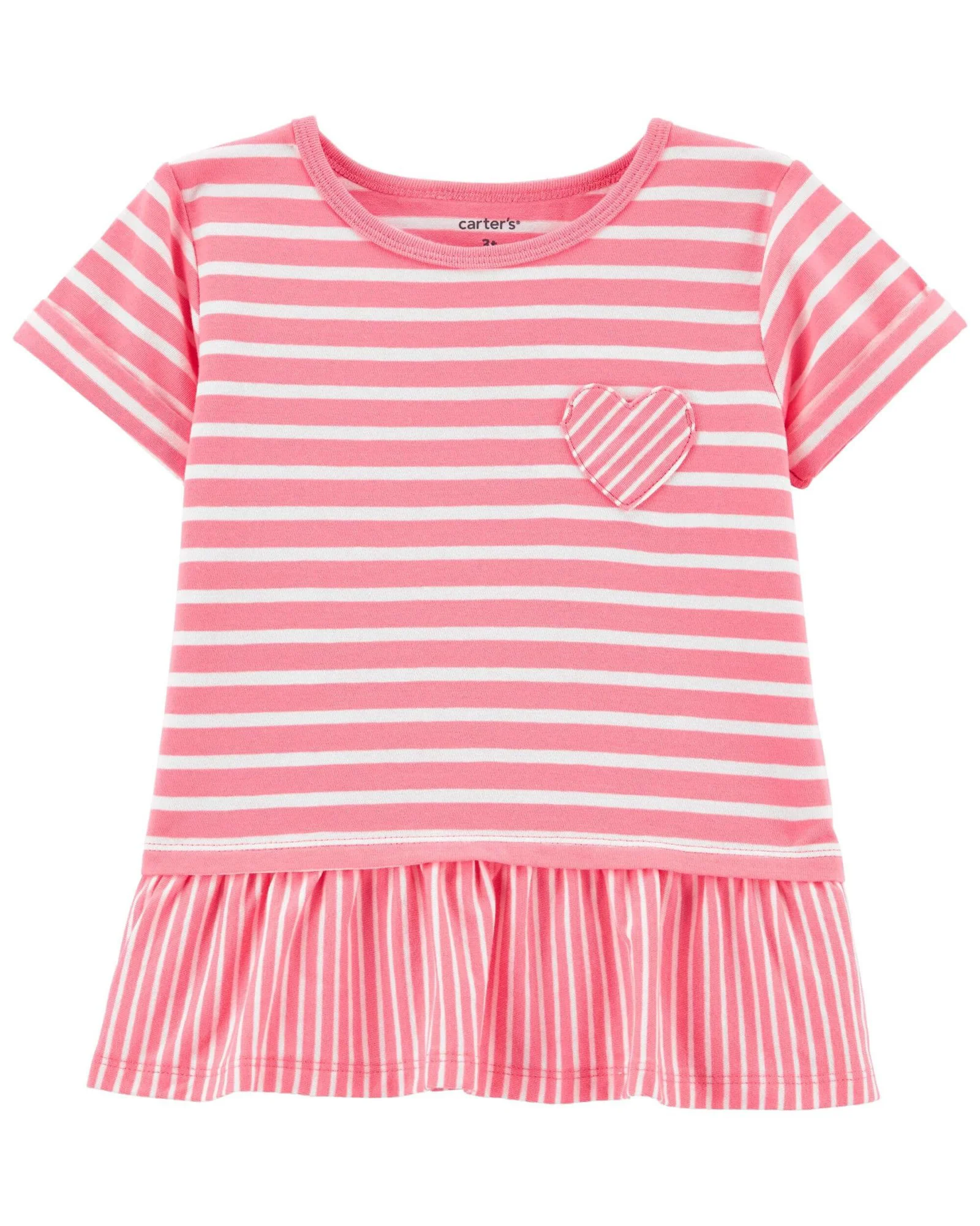 Carter's Tricou roz cu dungi