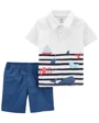 Carter's Set 2 piese Tricou si pantaloni scurti foto