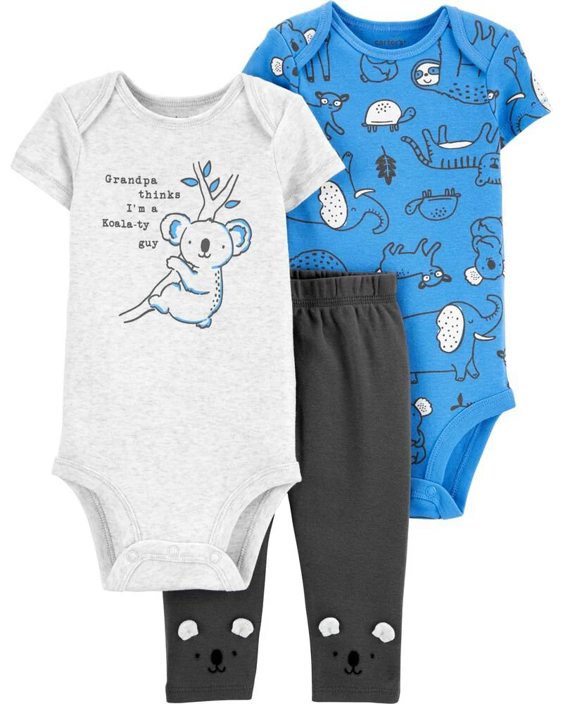 Carter's Set 3 piese Pantaloni si 2 body Koala foto