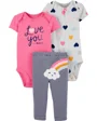 Carter's Set 3 piese Pantaloni si 2 body Curcubeu foto
