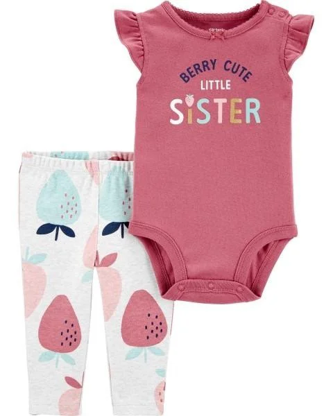 Carter's Set 2 piese Body si pantaloni Capsuni foto