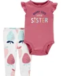 Carter's Set 2 piese Body si pantaloni Capsuni foto