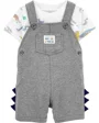 Carter's Set 2 piese Tricou si salopeta Dinozaur foto