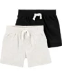 Carter's Set 2 piese Pantaloni scurti negru/gri foto