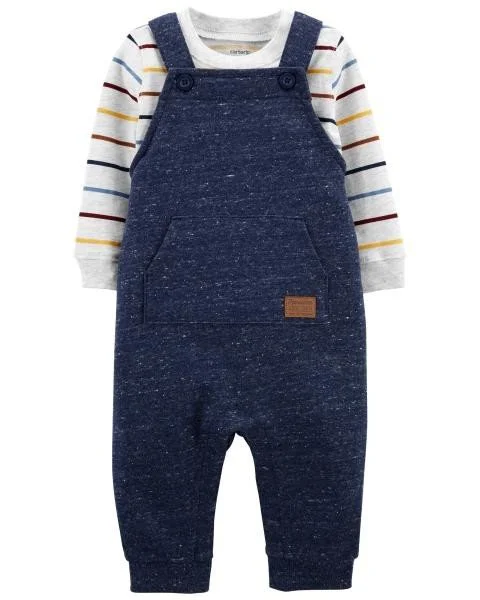 Carter's Set 2 piese Bluza si salopeta Navy foto