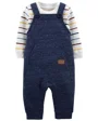 Carter's Set 2 piese Bluza si salopeta Navy foto