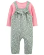 Carter's Set 2 piese Bluza si salopeta Flori foto