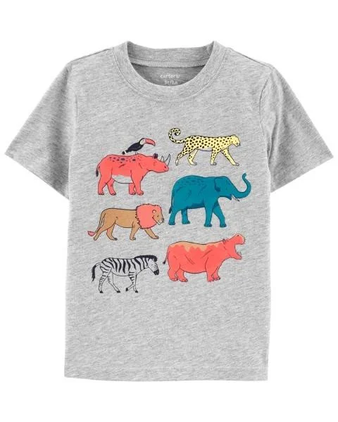 Carter's Tricou gri Animale foto
