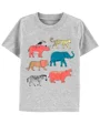 Carter's Tricou gri Animale foto