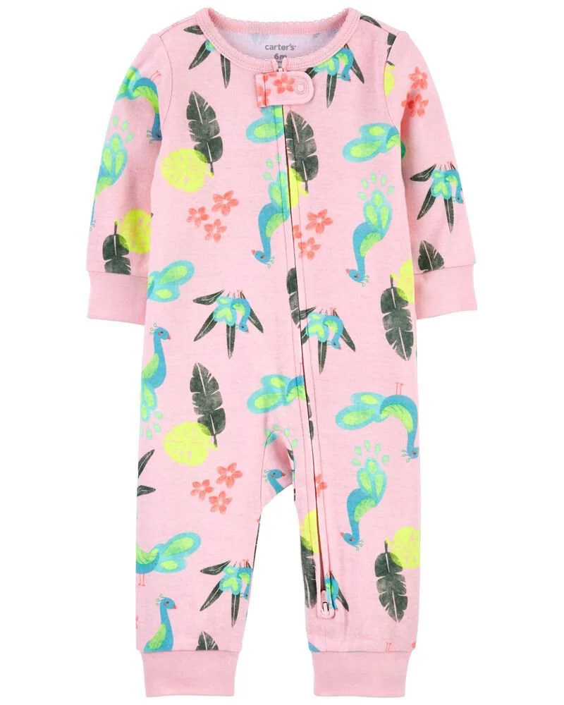 Carter's Pijama cu fermoar reversibil Paun foto