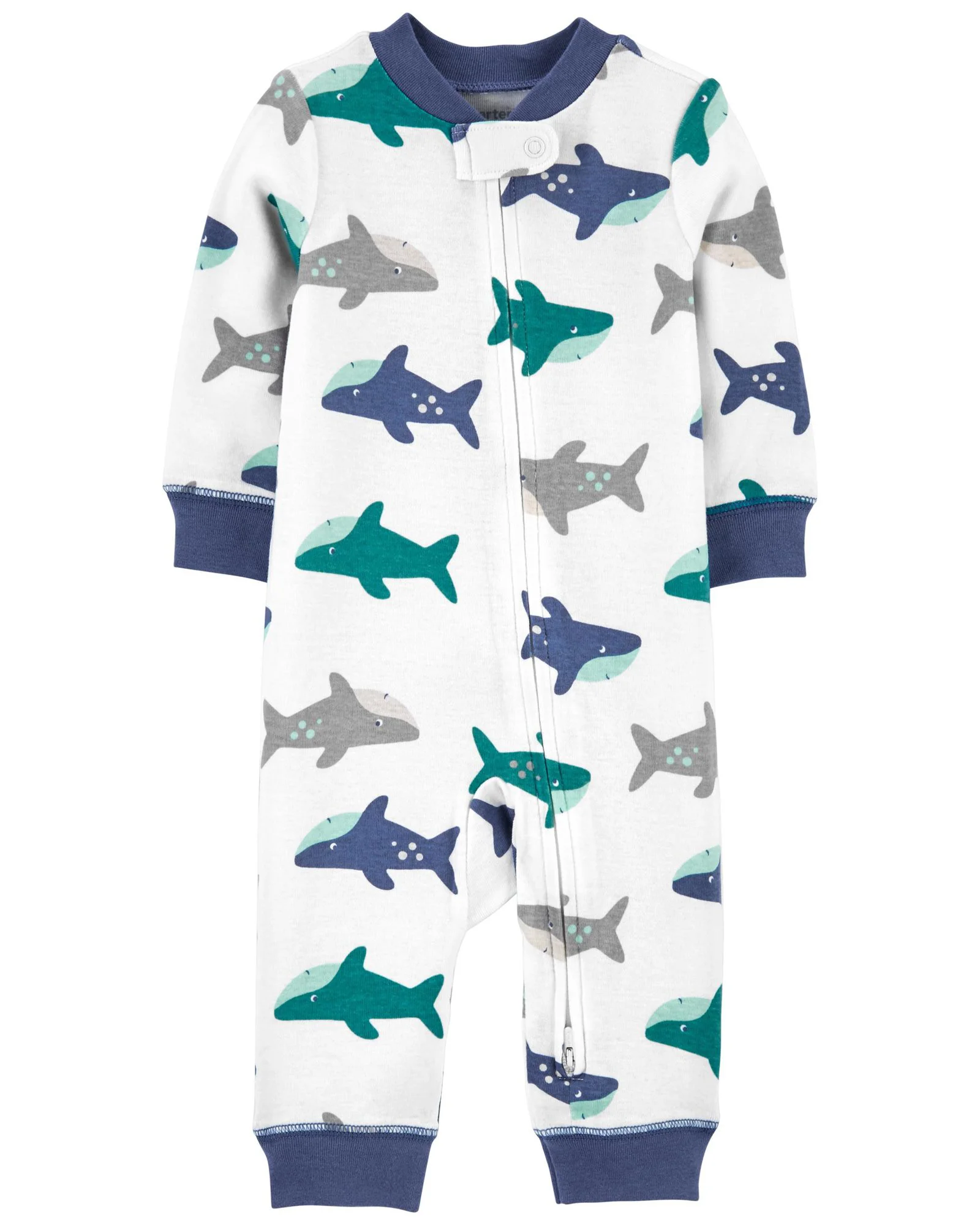 Carter's Pijama cu fermoar reversibil Rechin foto