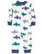 Carter's Pijama cu fermoar reversibil Rechin foto