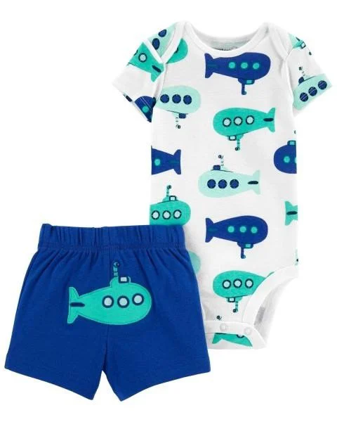 Carter's Set 2 piese Body si pantaloni scurti Submarin foto