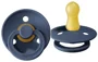 Suzeta rotunda BIBS Steel Blue din latex (0-6 luni) foto