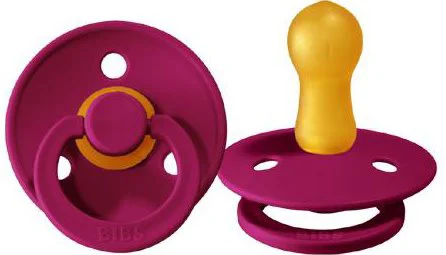 Suzeta rotunda BIBS Orchid din latex (6-18 luni) foto