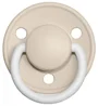 Suzeta rotunda BIBS De Lux Vanilla Night din silicon (0-36 luni) foto