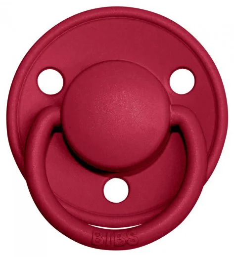 Suzeta rotunda BIBS De Lux Ruby din silicon (0-36 luni) foto