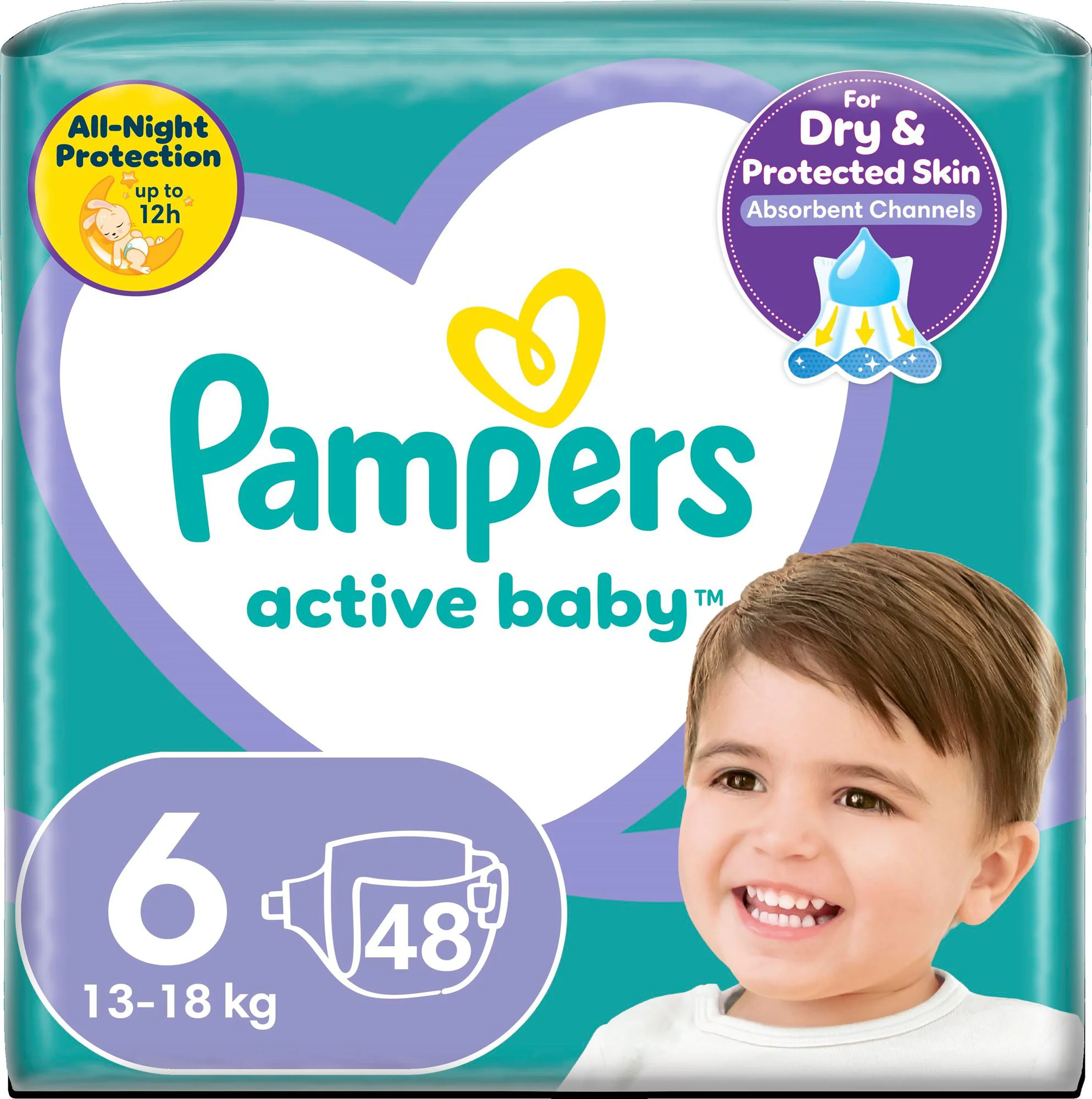 image for Scutece Pampers Active Baby 6 Extra Large (13-18 kg), 48 buc. foto