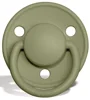 Suzeta rotunda BIBS De Lux Olive din silicon (0-36 luni) foto