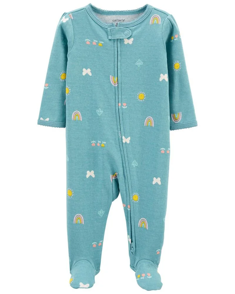 Carter's Pijama cu fermoar reversibil Curcubeu foto