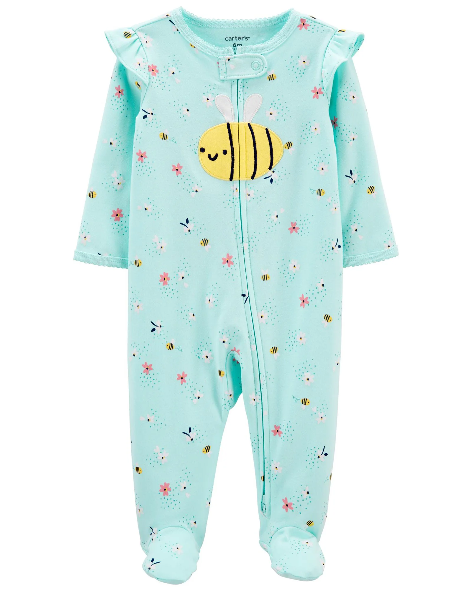 Carter's Pijama cu fermoar reversibil Albinuta foto