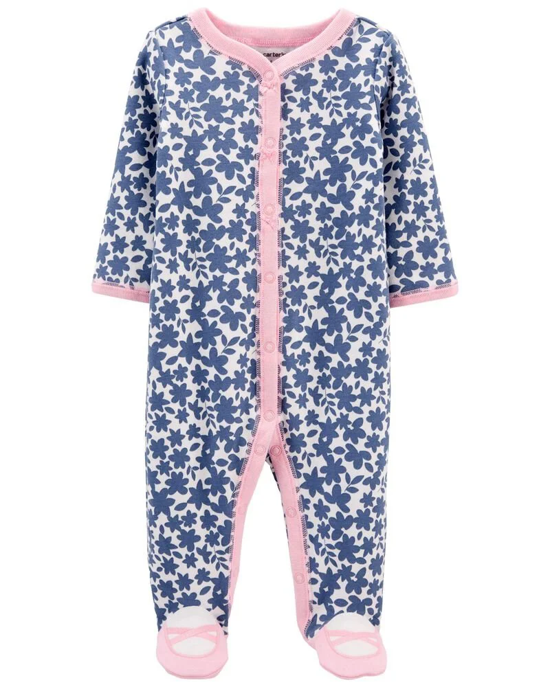 Carter's Pijama cu capse Flori foto