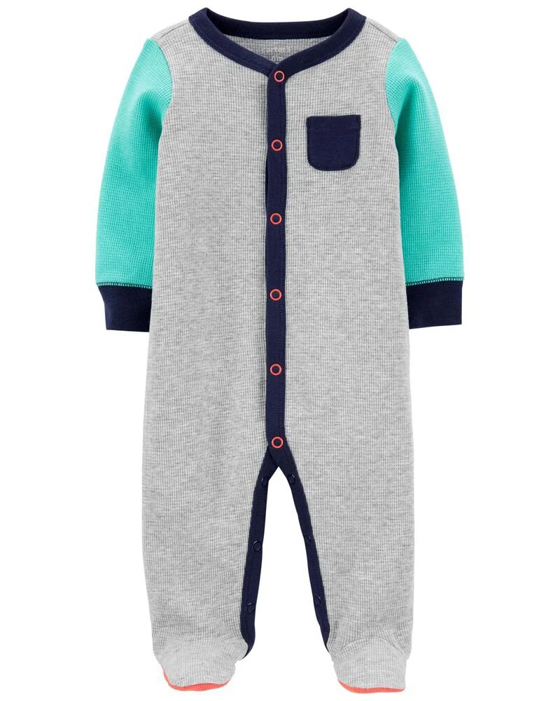 Carter's Pijama cu capse Colorblock foto