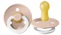 Suzeta rotunda BIBS Blush Night din latex (0-6 luni) foto