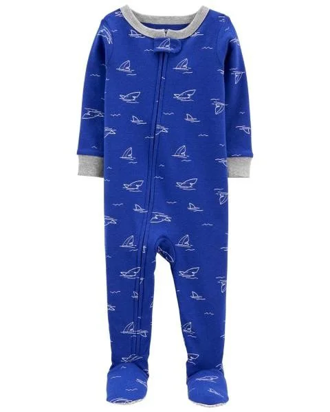 Carter's Pijama cu fermoar Rechin foto