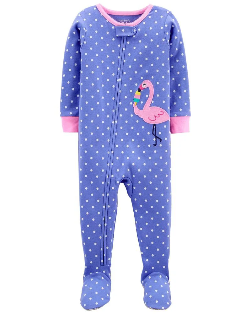Carter's Pijama cu fermoar Flamingo foto