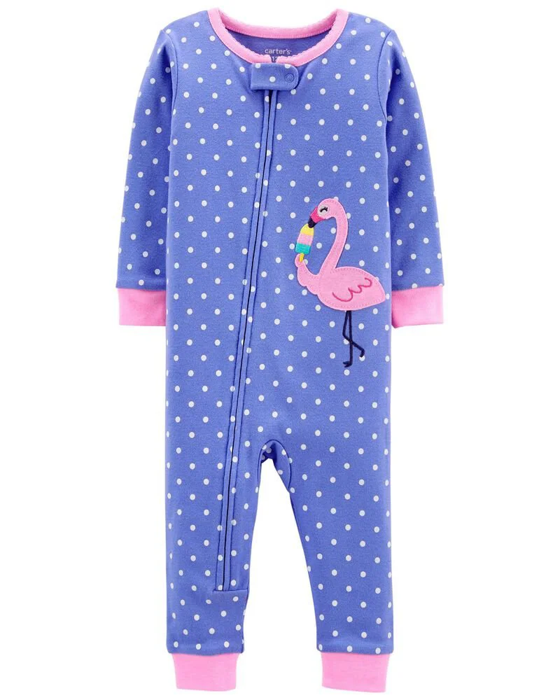 Carter's Pijama cu fermoar Flamingo foto
