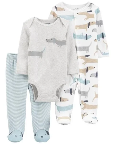 Carter's Set 3 piese Pantaloni, body si pijama Catel foto