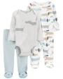 Carter's Set 3 piese Pantaloni, body si pijama Catel foto