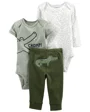 Carter's Set 3 piese Pantaloni si 2 body Aligator foto