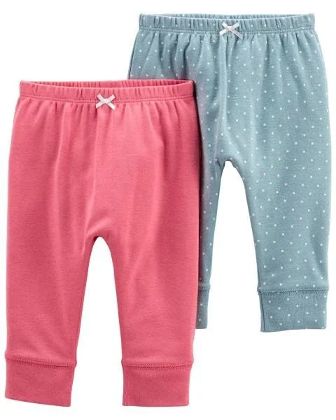 Carter's Set 2 piese Pantaloni roz si buline