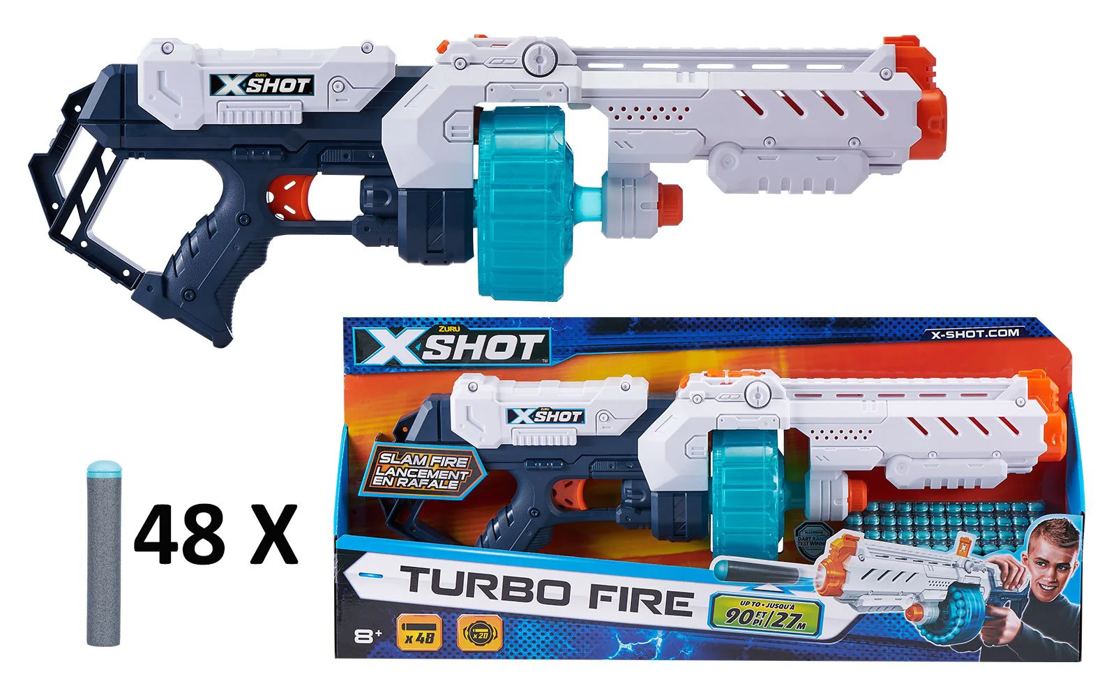 Пулемет Бластер X-Shot Turbo Fire